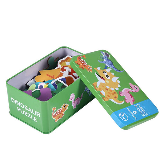 6 Patterns Puzzle in Iron Box