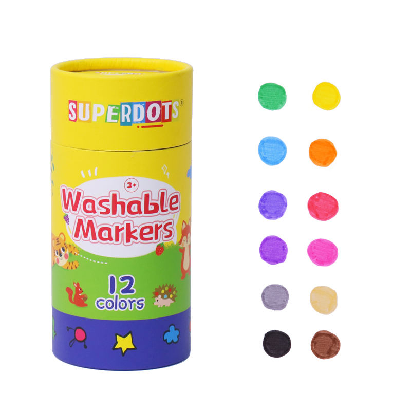 Washable Coloring Markers - Set of 12